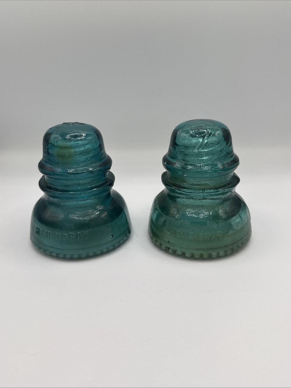 ANTIQUE Glass Insulators - 2 Hemingray #40